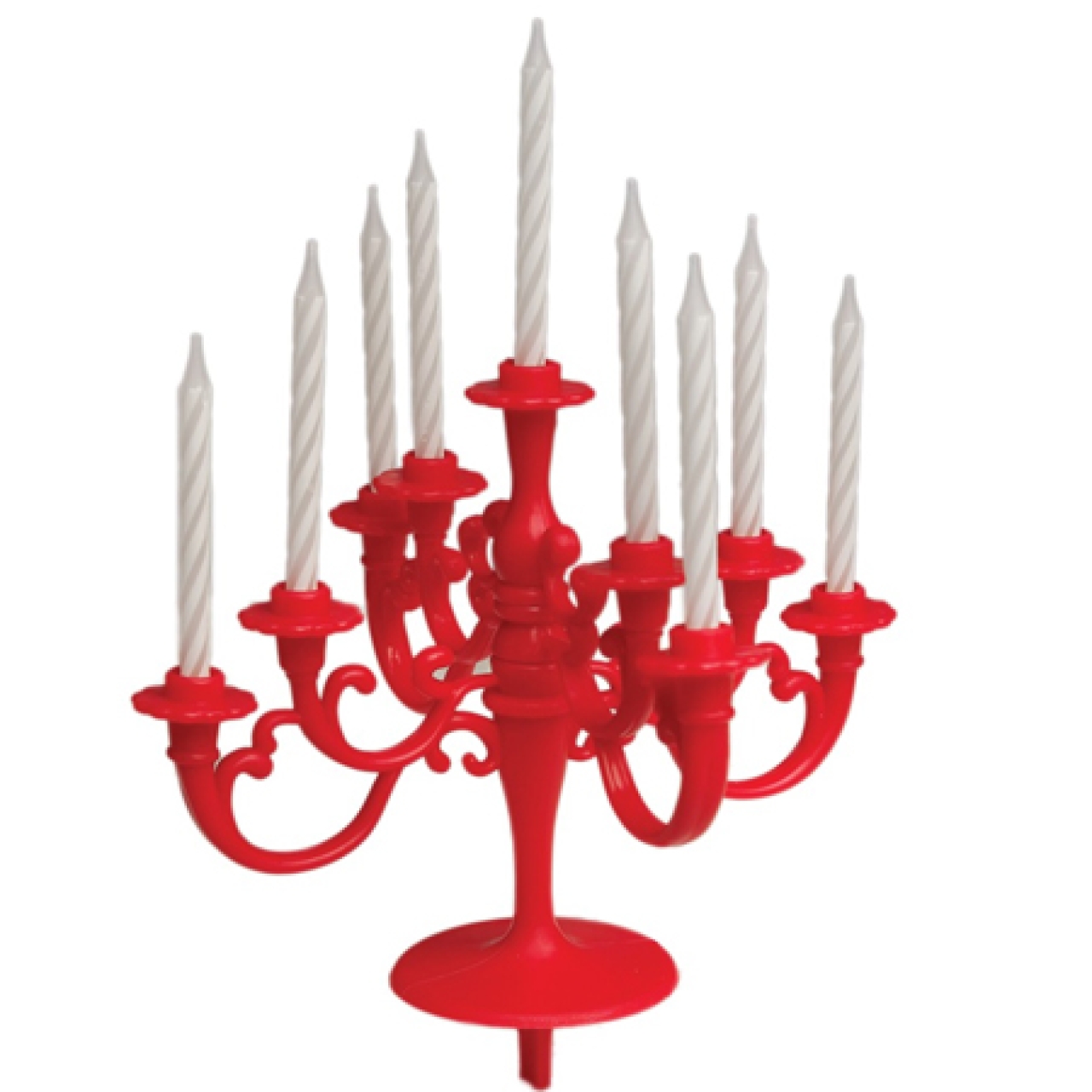 Kerzen-Leuchter, candelabra, 10 Stk, rot 13 x 13 cm