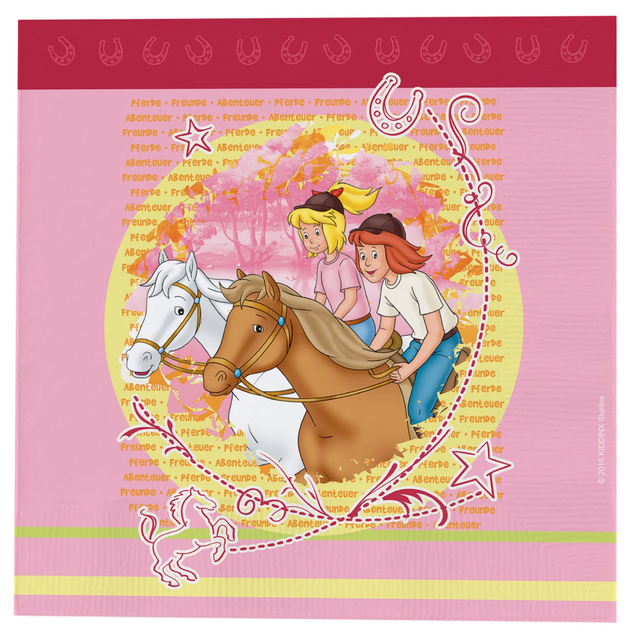 Krima Isa Papierservietten "Pony" Pferd,33 x 33 cm