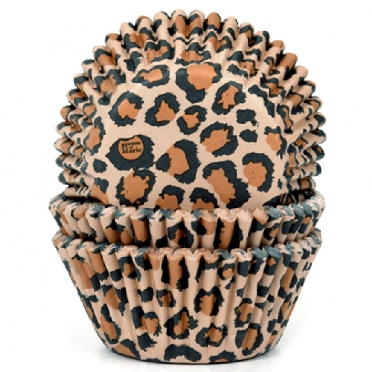HoM Muffinförmchen, Leopard, 50 Stck, 5,0 cm