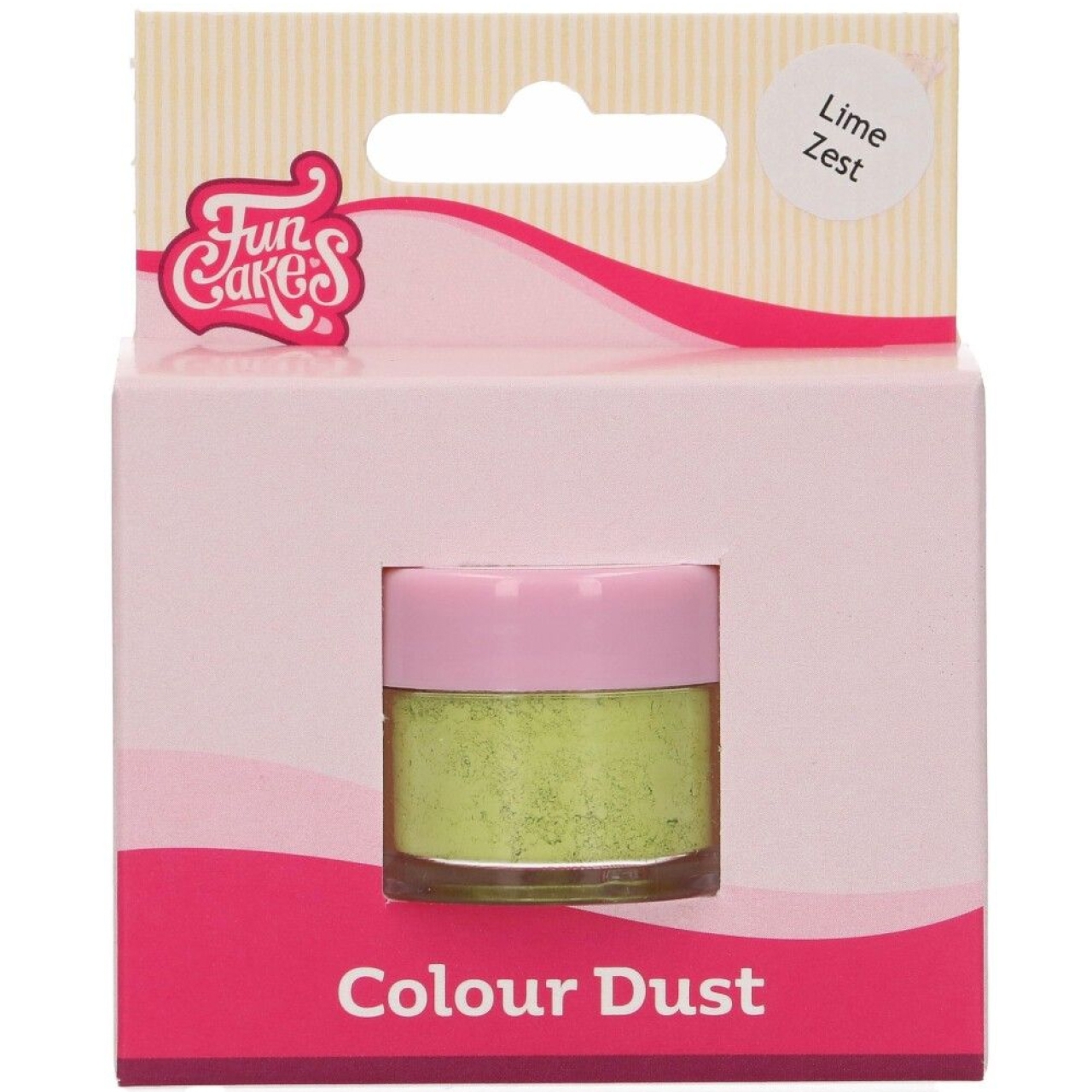 Dust Pulverfarbe Limette, 2,5 g, FunCakes