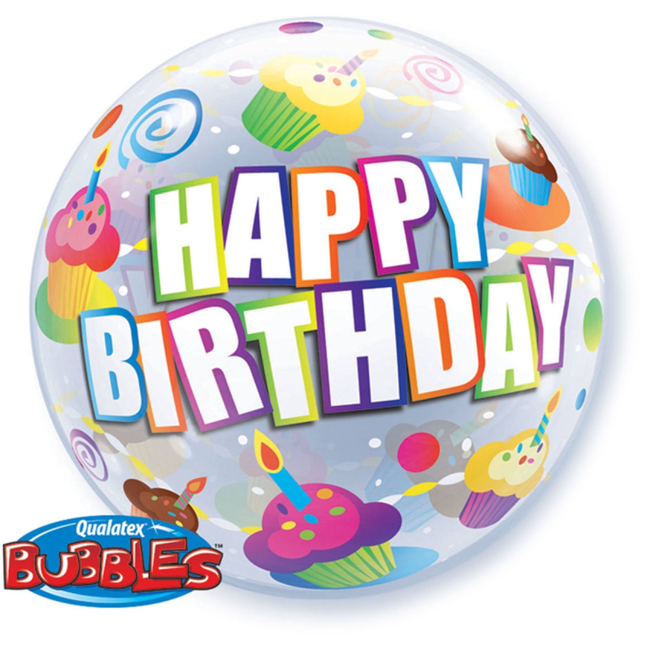 Ballon Happy Birthday Cupcakes