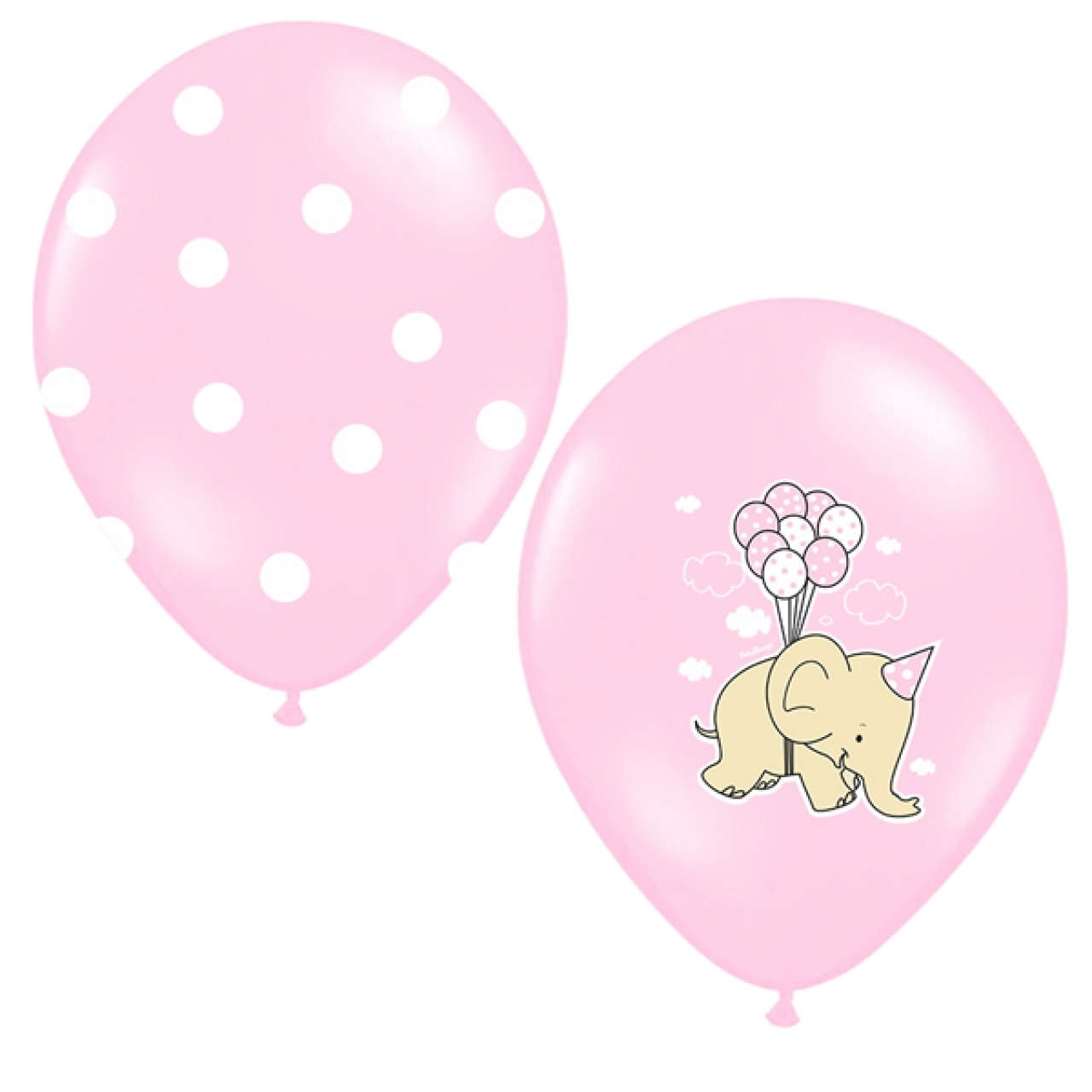 Luftballons Baby Elefant Pink