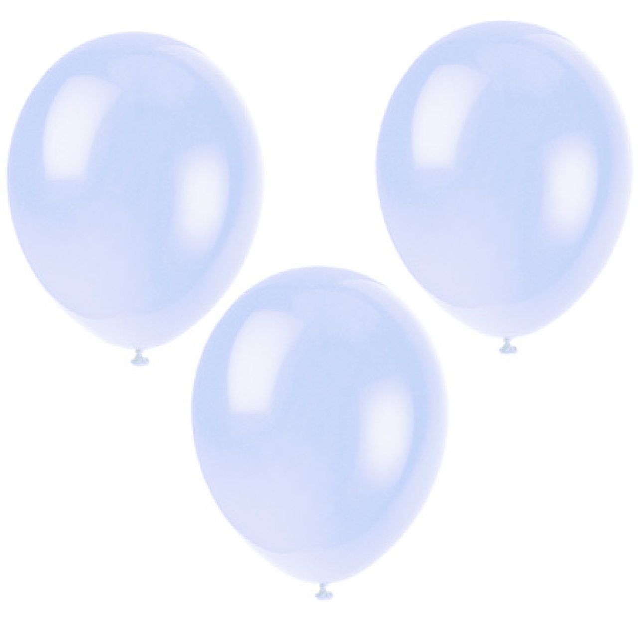 Luftballons Babyblau