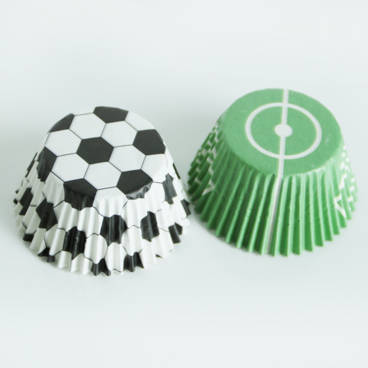 Birkmann Cupcake-Set "Fußball", 24 Muffinförmchen mit 12 Pickern
