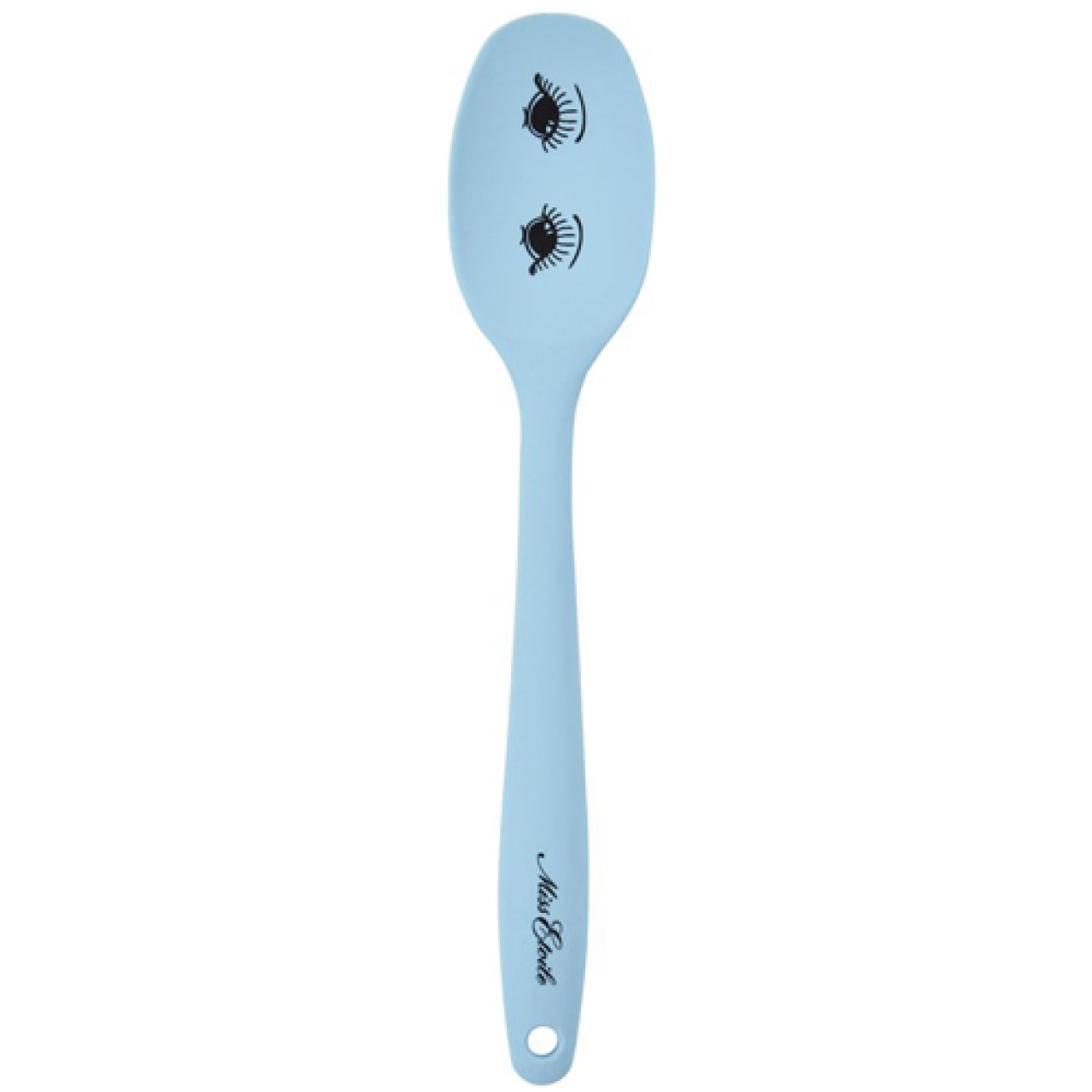 Teigschaber Löffel Blau, Silikon, 28 cm