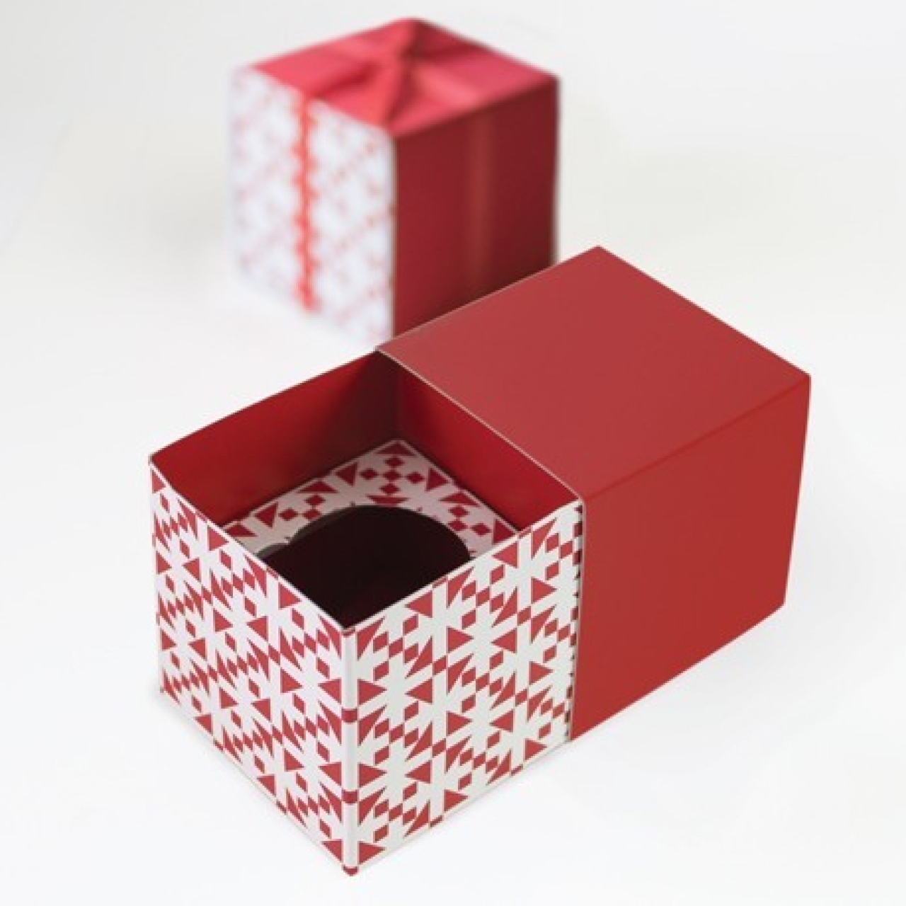 HoM Cupcake Box für 1 Cupcake, rot