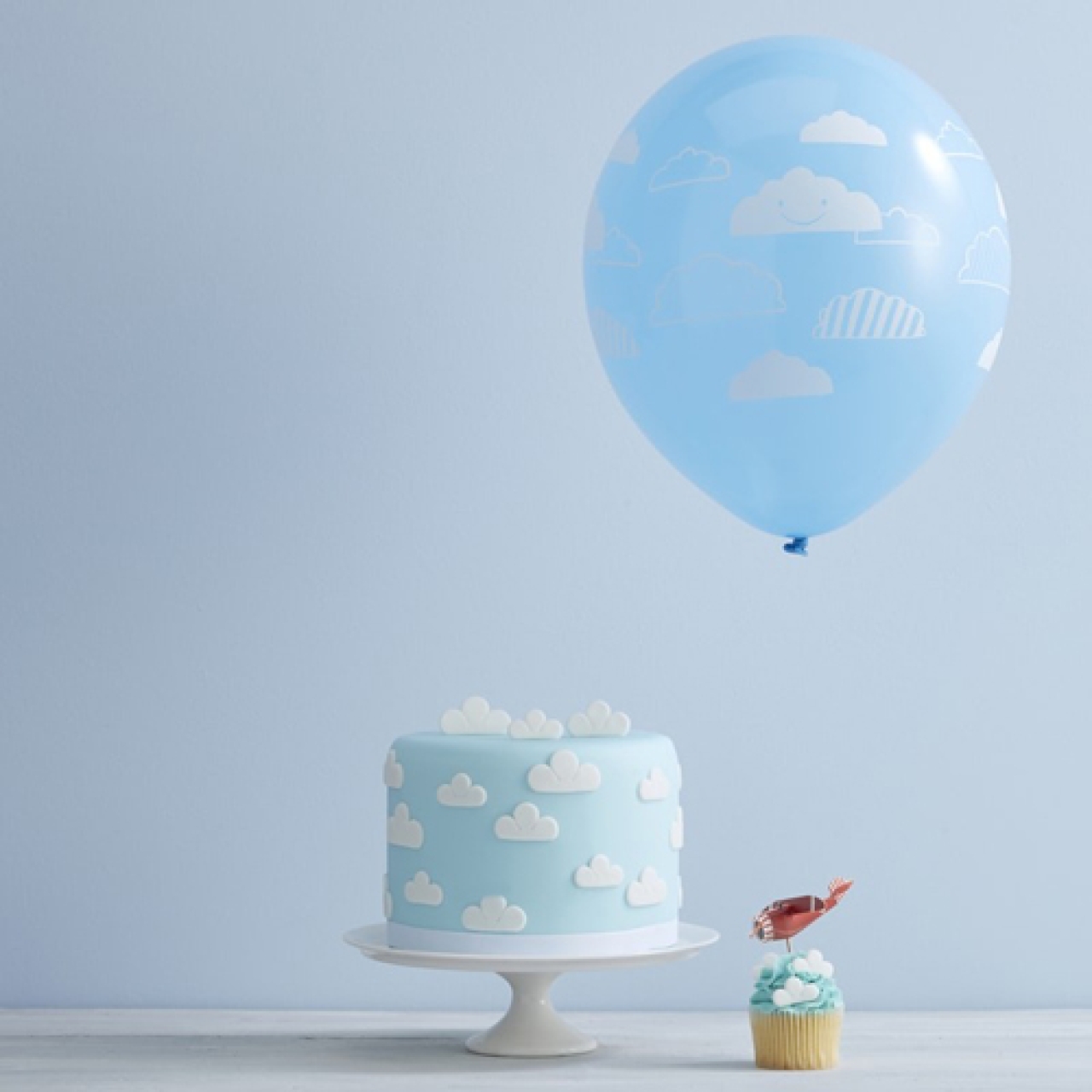 Luftballons "Wolken", 10 Stück, 30 cm