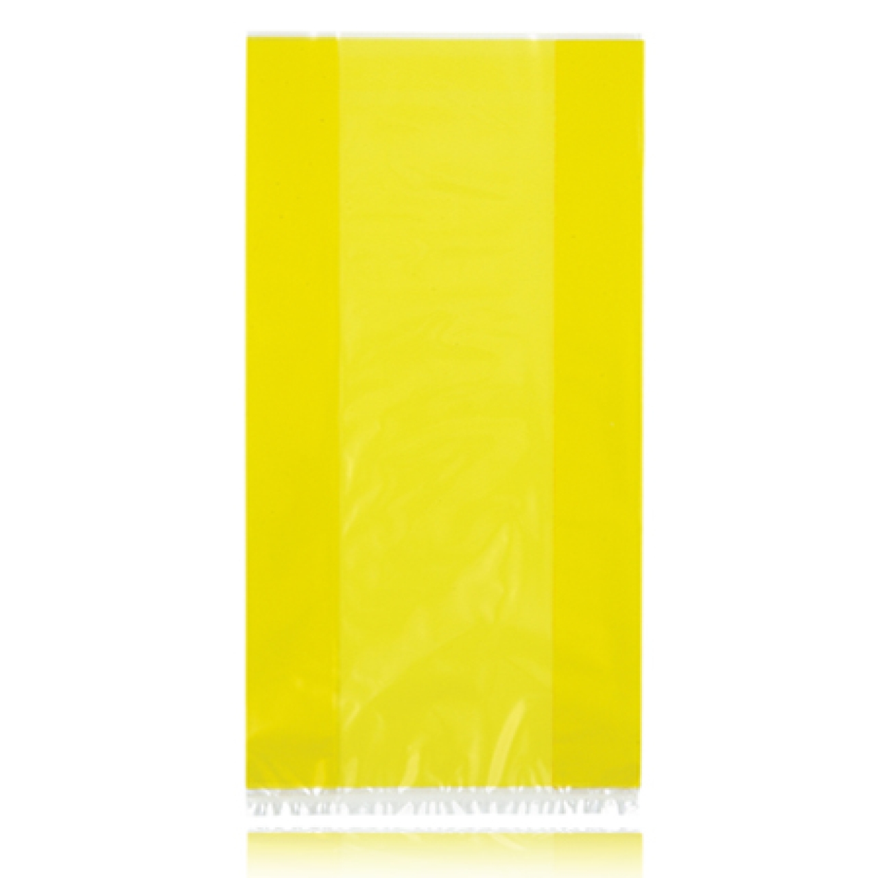 30 Partytüten mit Drahtbändern, gelb, 12 x 30 cm