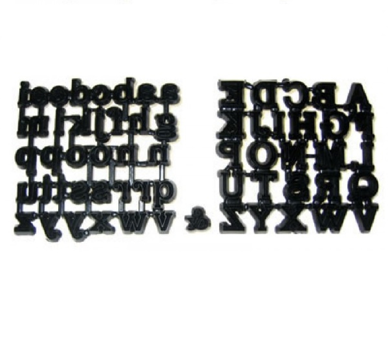 Fondant Ausstecher Präger 'Klassisches Alphabet', 1 - 1,5 cm
