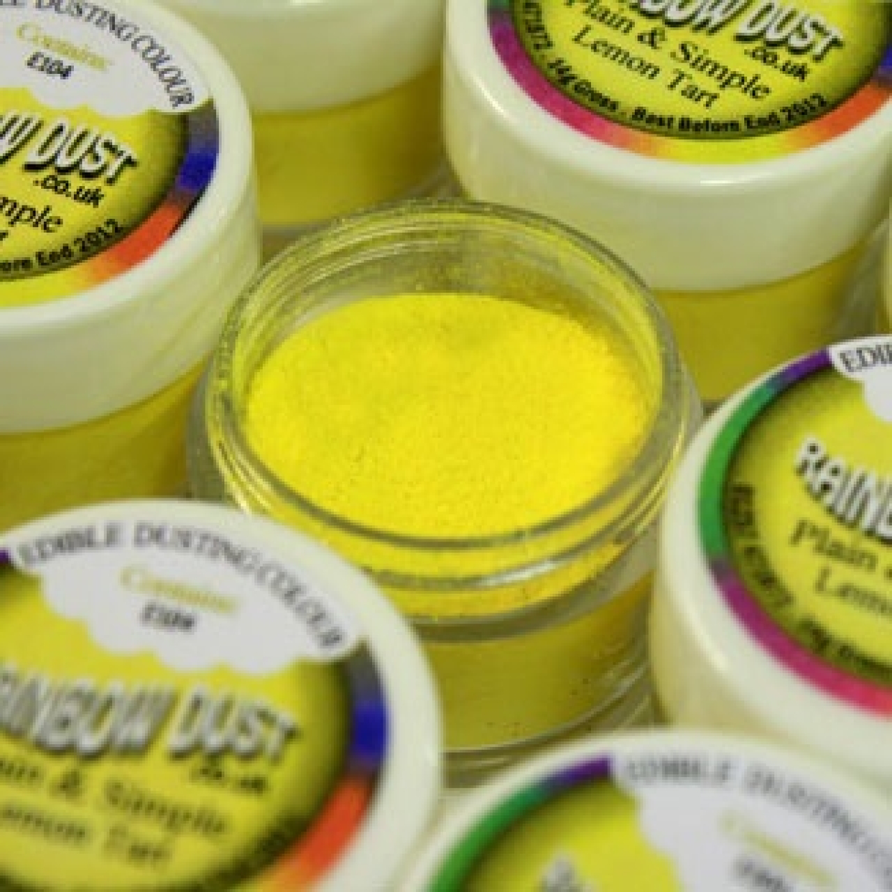 Rainbow Dust Lebensmittelfarbe Pulver "Lemon Tart", gelb, 2 g