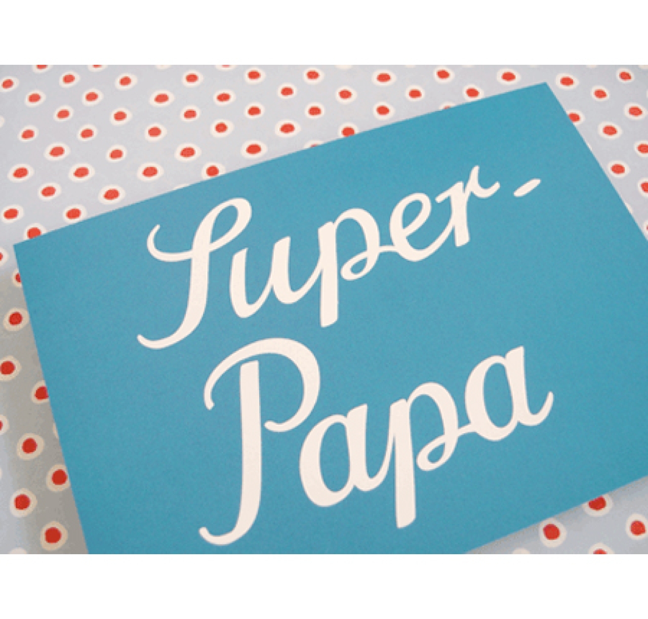 Krima Isa Postkarte 'Super Papa'