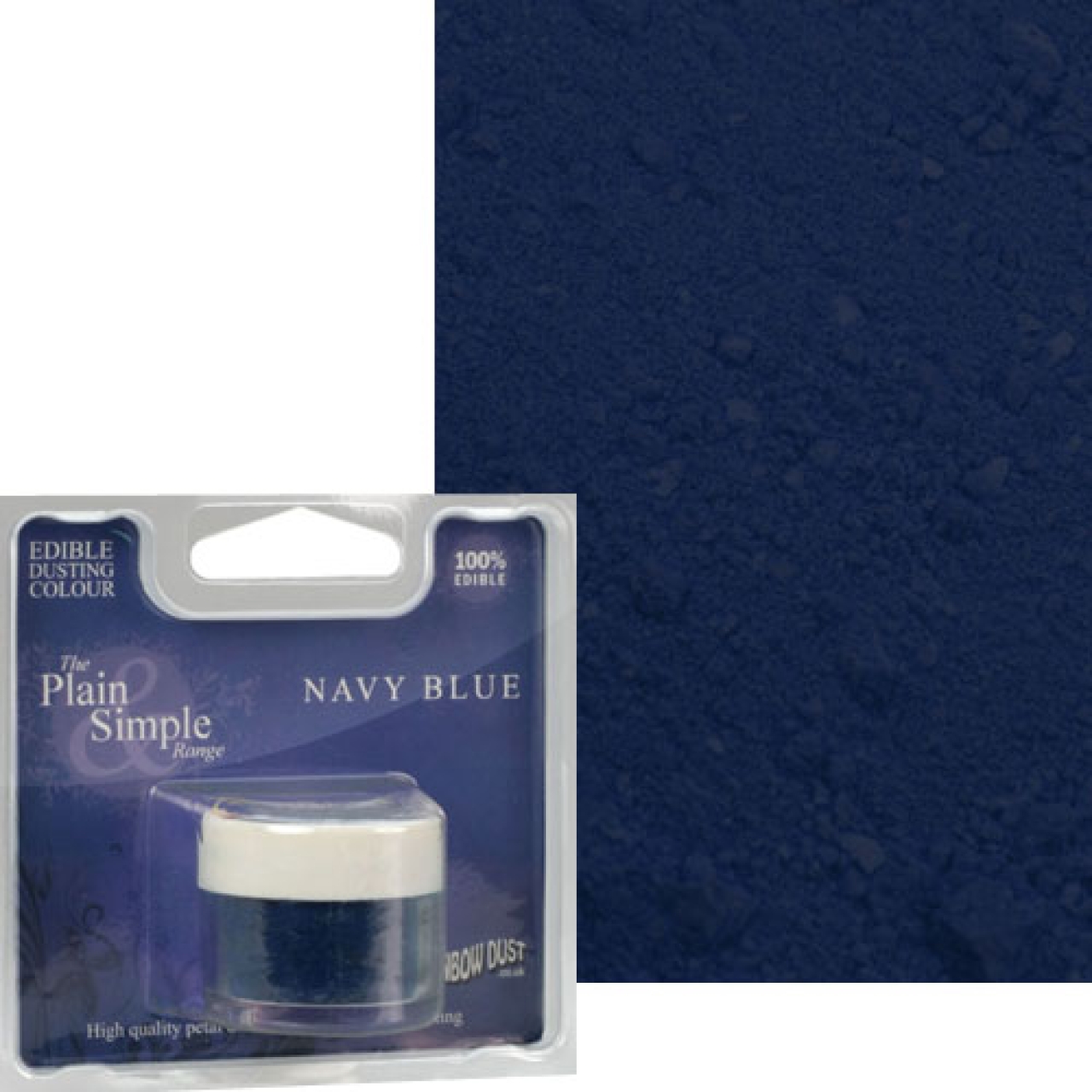 Rainbow Dust Lebensmittelfarbe Pulver "Navy Blau", 2 g
