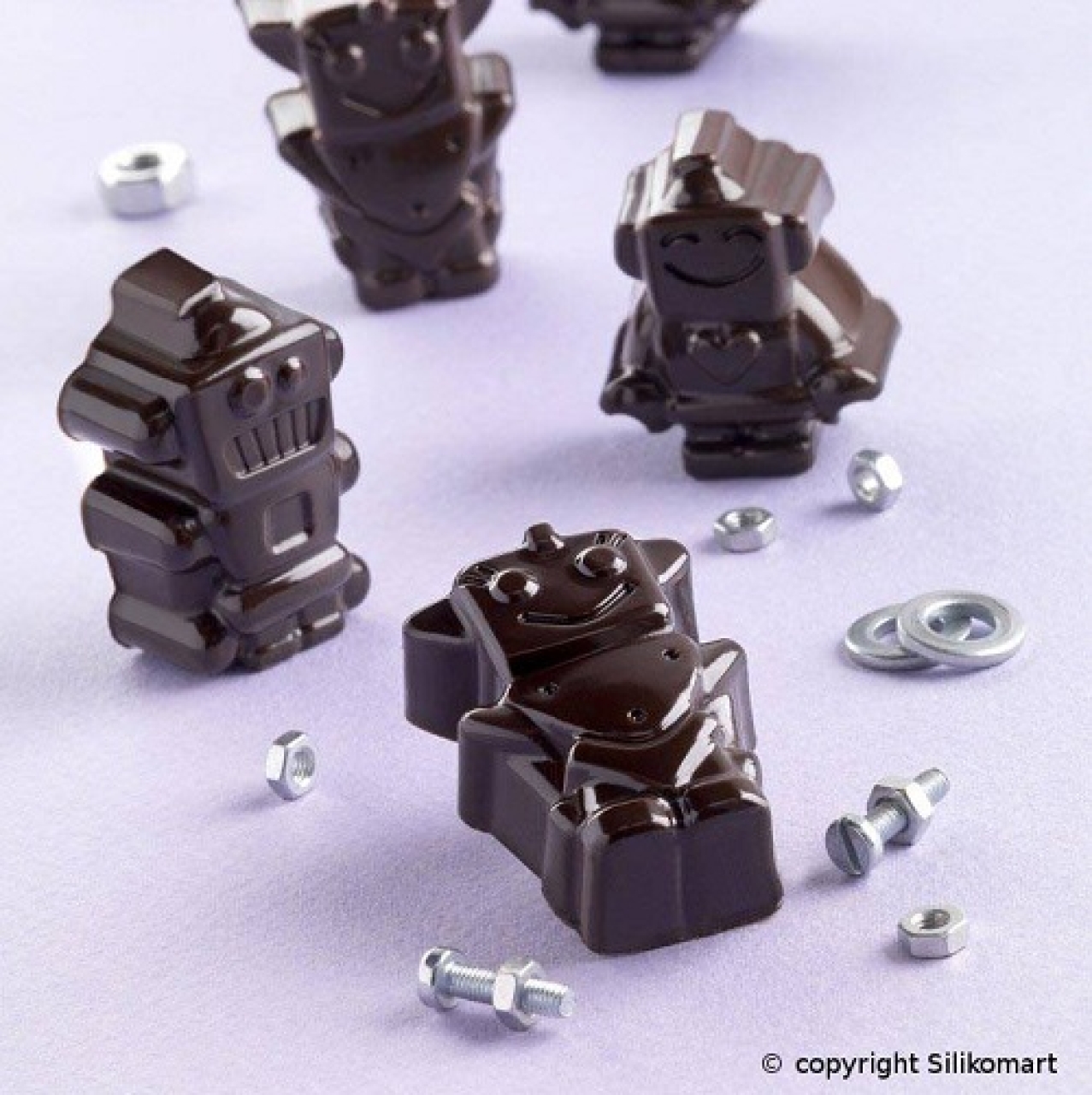 Silikomart Silikonform für Schokolade "ROBOCHOC", Roboter
