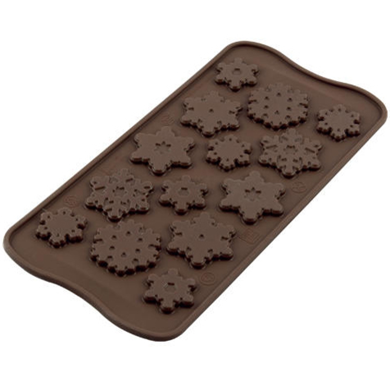 Silikomart Silikonform für Schokolade "Schneeflocken"