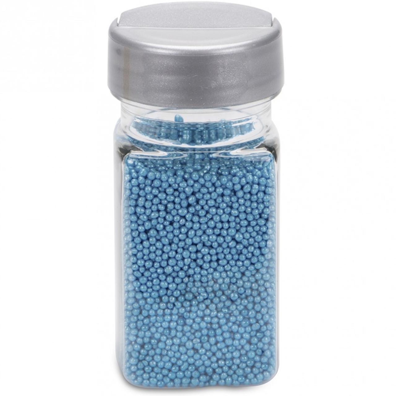 Zuckerperlen / Nonpareilles, 1,5 mm, glimmer blau, 65 g