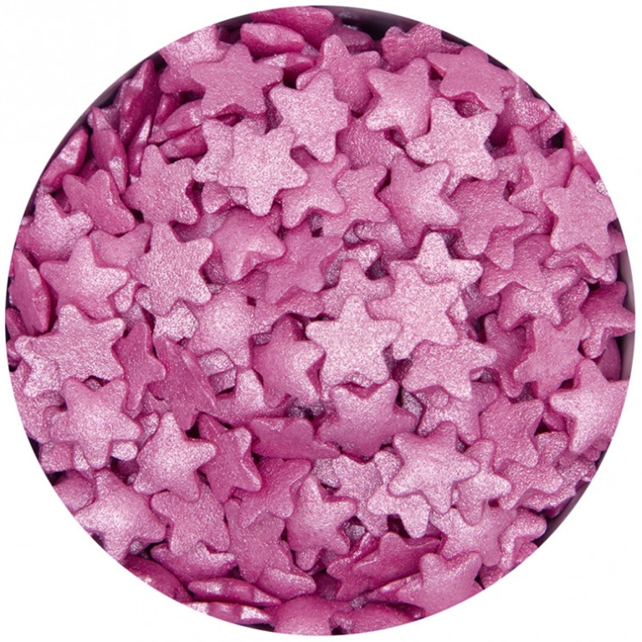 Streudekor "Sterne", Hot Pink, Azo-frei, 40 g, Städter
