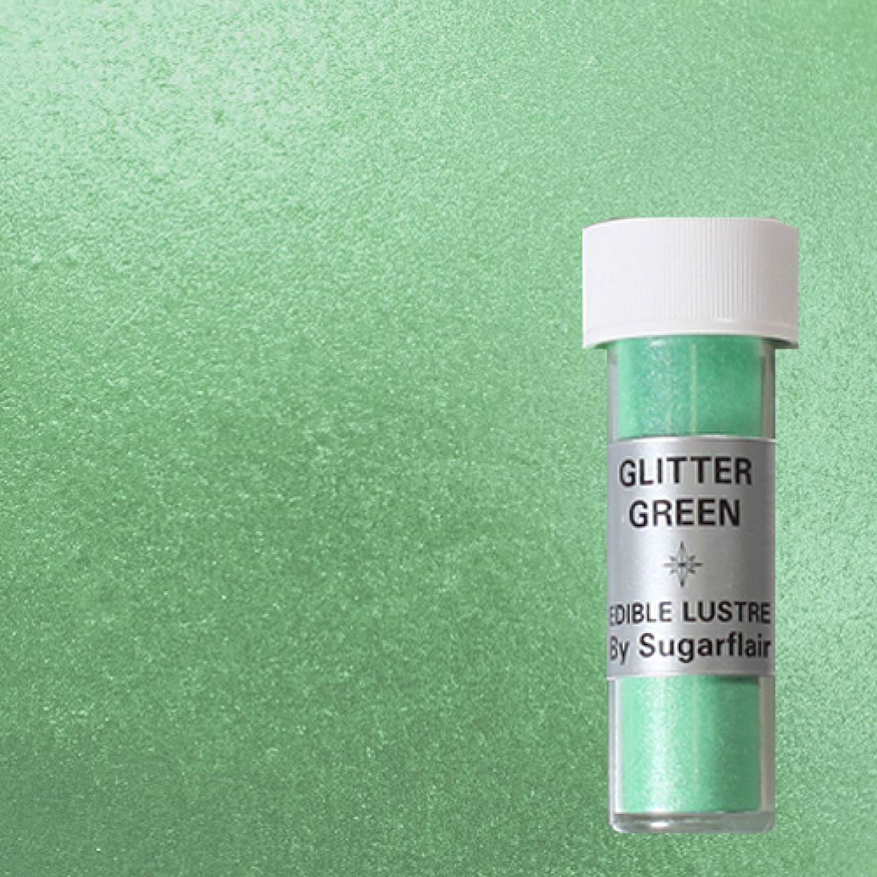 Sugarflair Lebensmittelfarbe Pulver Glitter hellgrün 2g