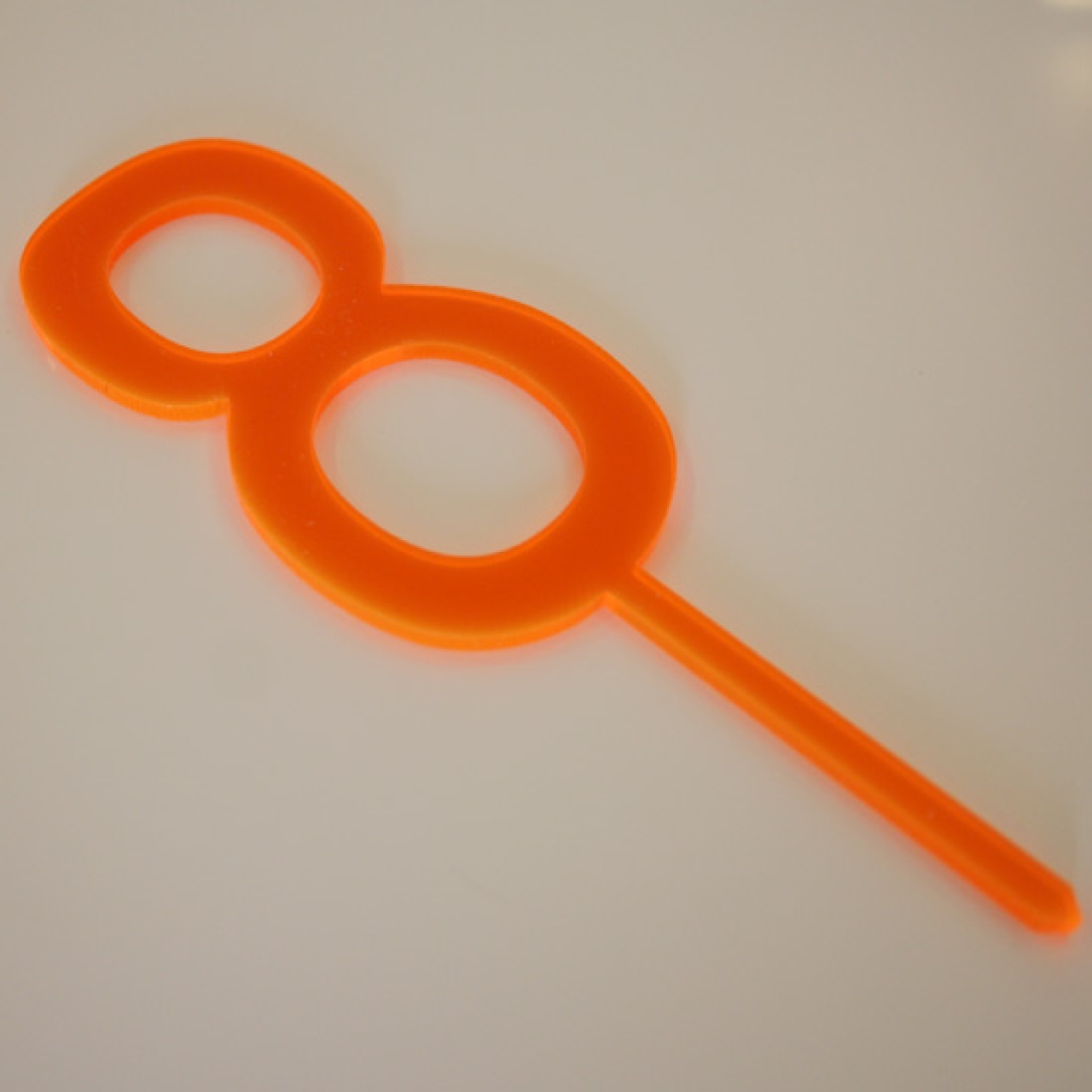Meri Meri Torten Picker "Nummer 8", Orange, 11 cm