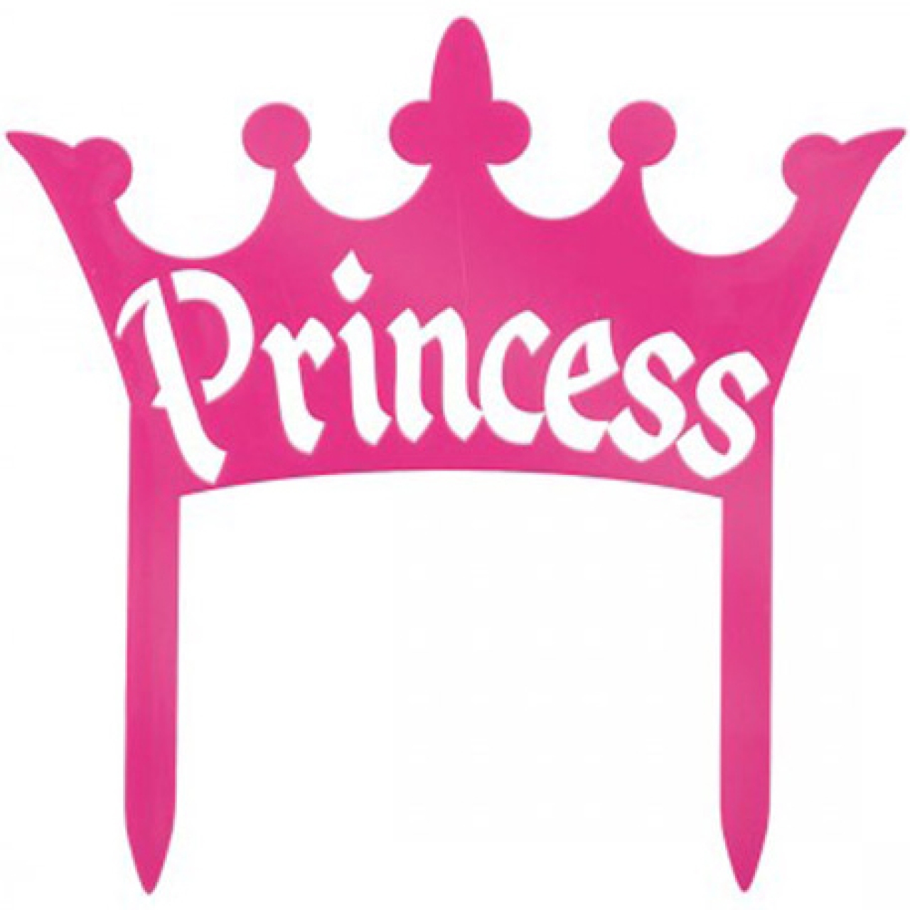 Tortendekoration Prinzessin Krone, pink