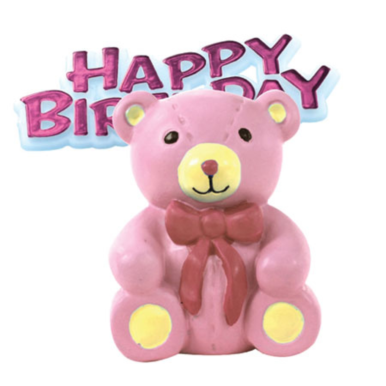 Geburtstags Tortenfigur Teddy Rosa