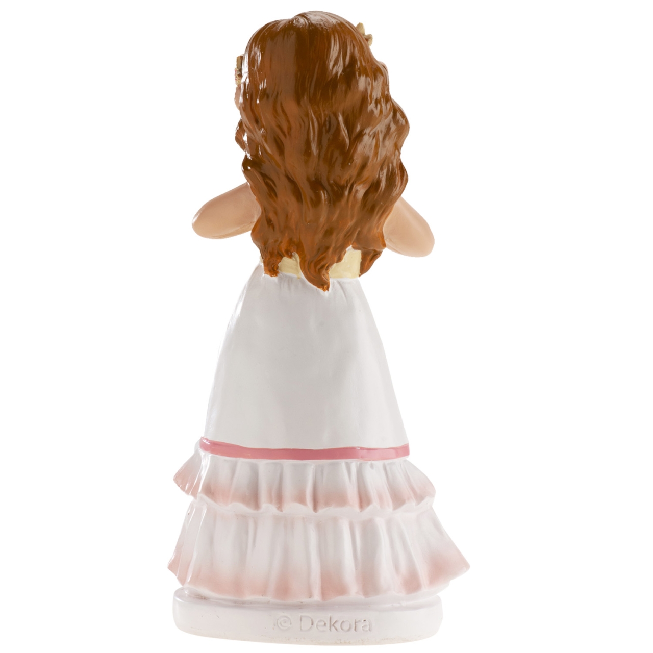 Tortendeko Figur für Kommunion Mädchen, 16 cm