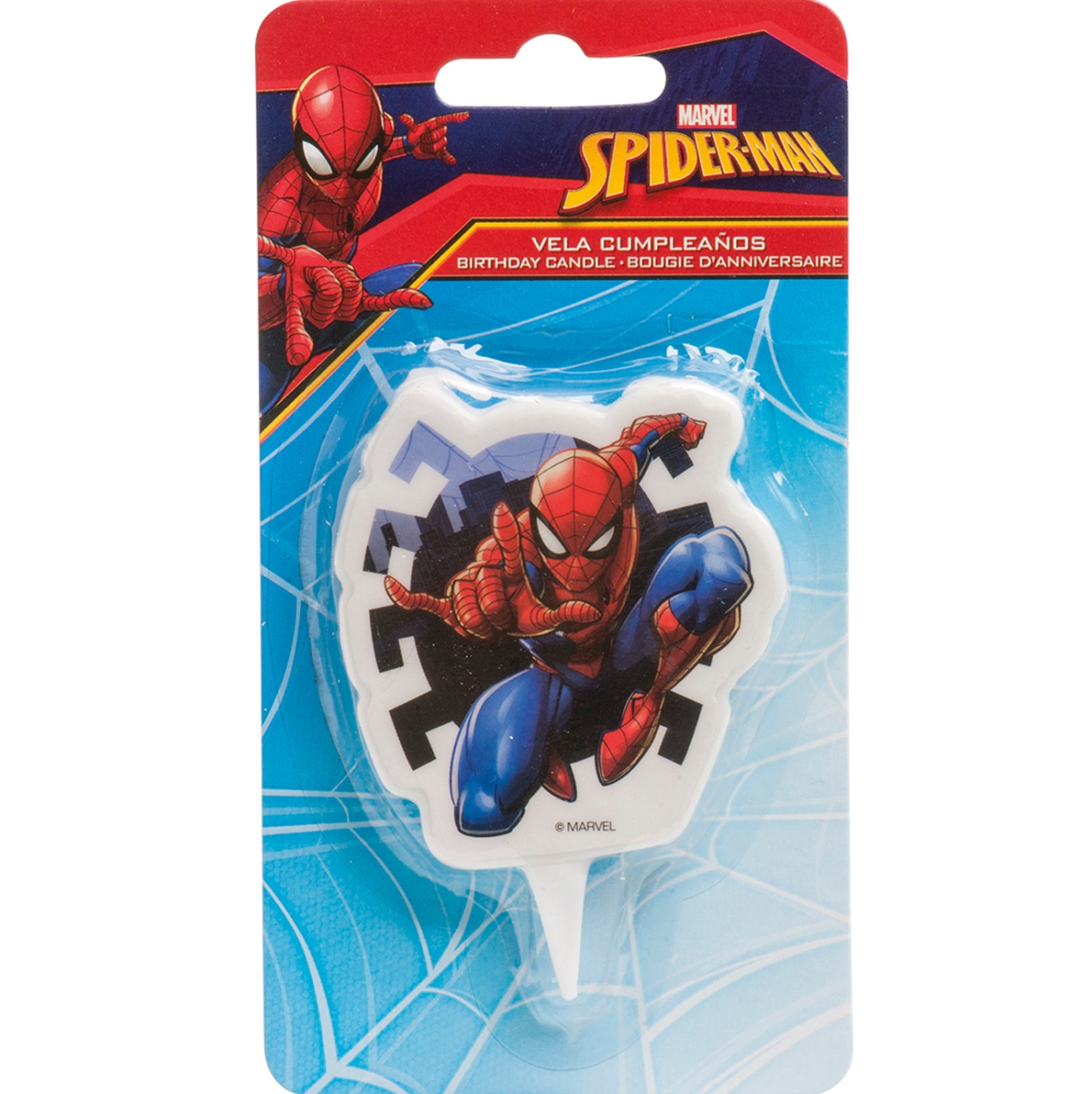 Geburtstagskerze "Spiderman", 7 cm