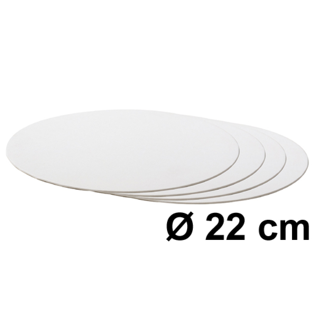 Tortenscheibe Weiß 22 cm