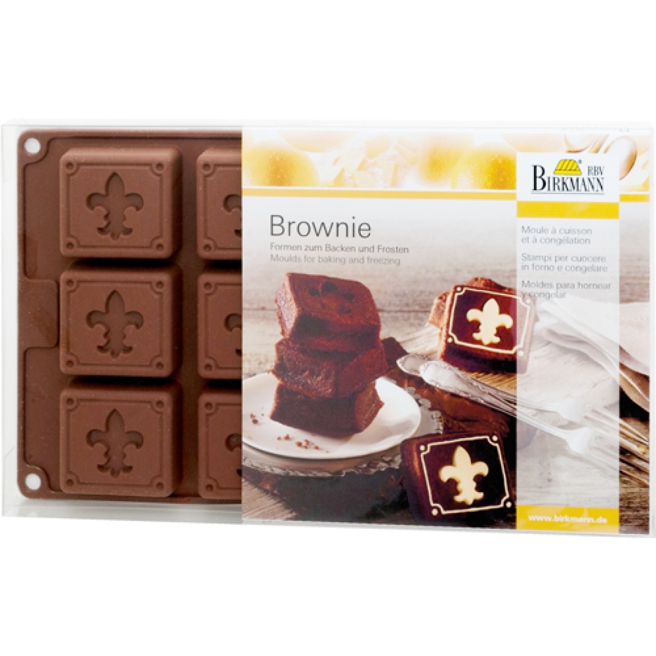 Silikonform 12 Brownies