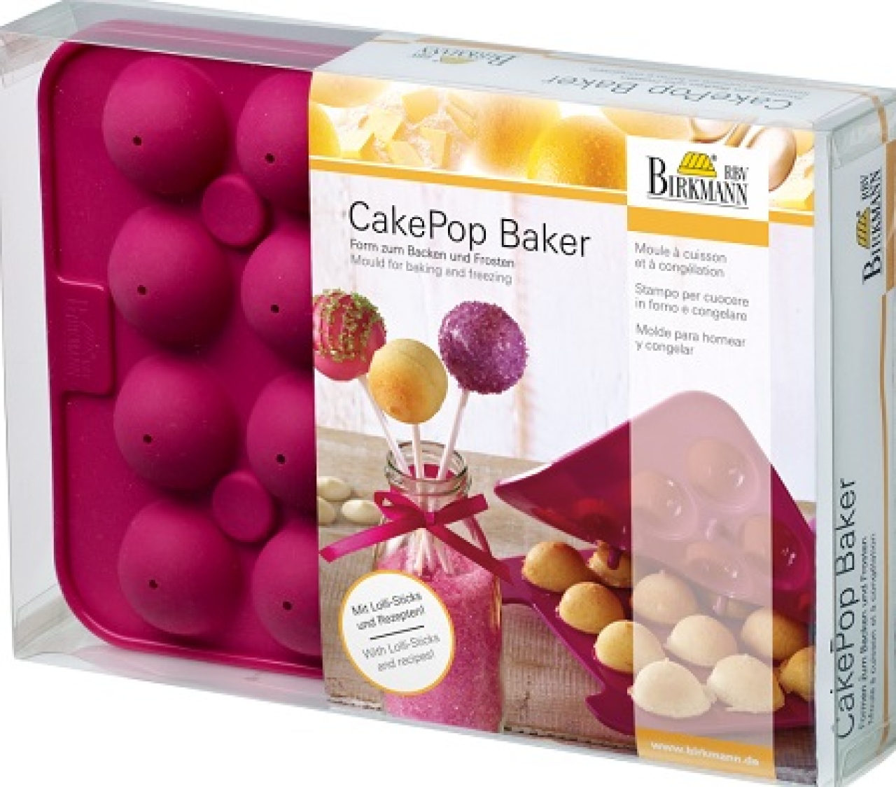 Kugel CakePops Backform "CAKE POP BAKER" CakePop Cake Pops Silikon 