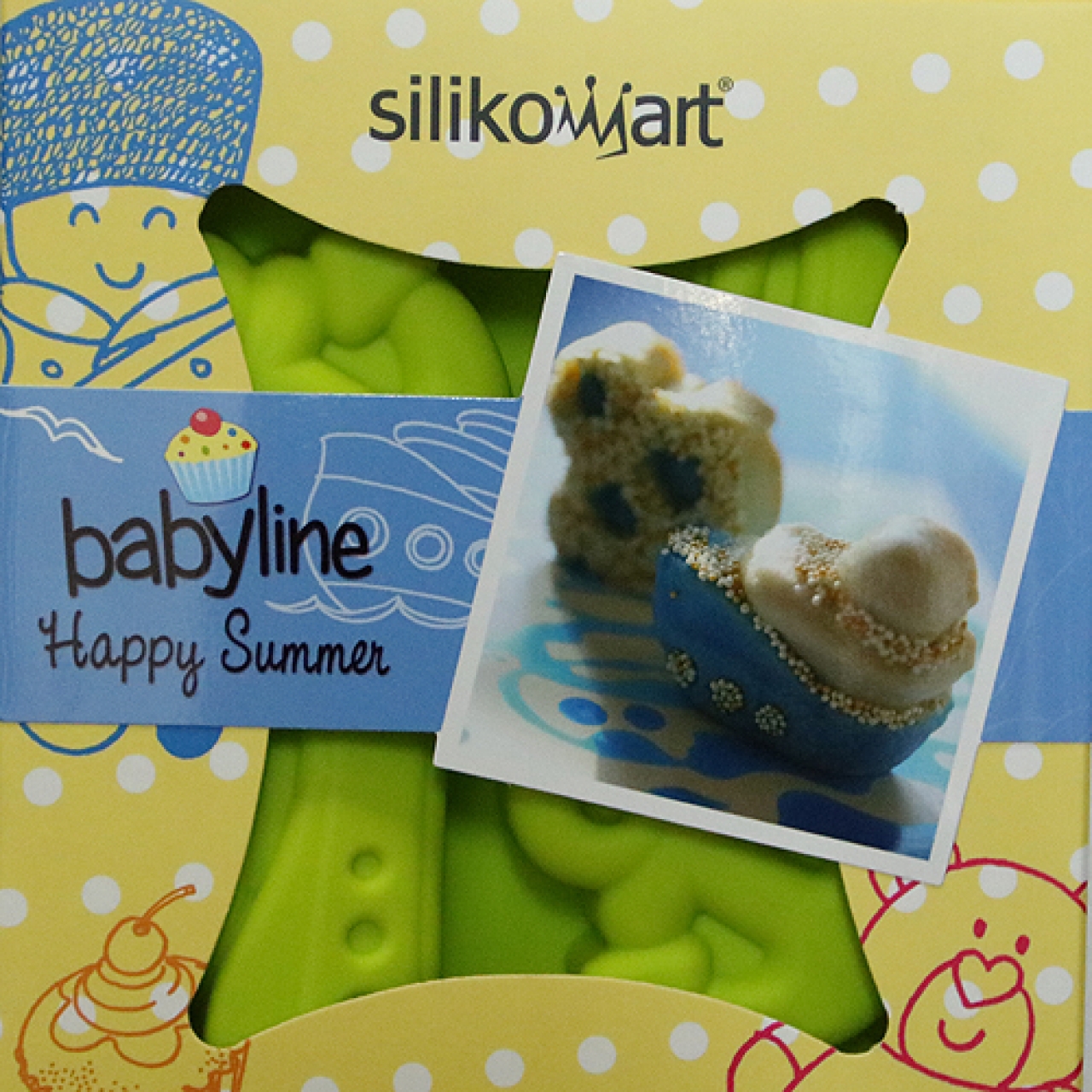 Silikomart Silikonform "Happy Summer", 4 Muffins
