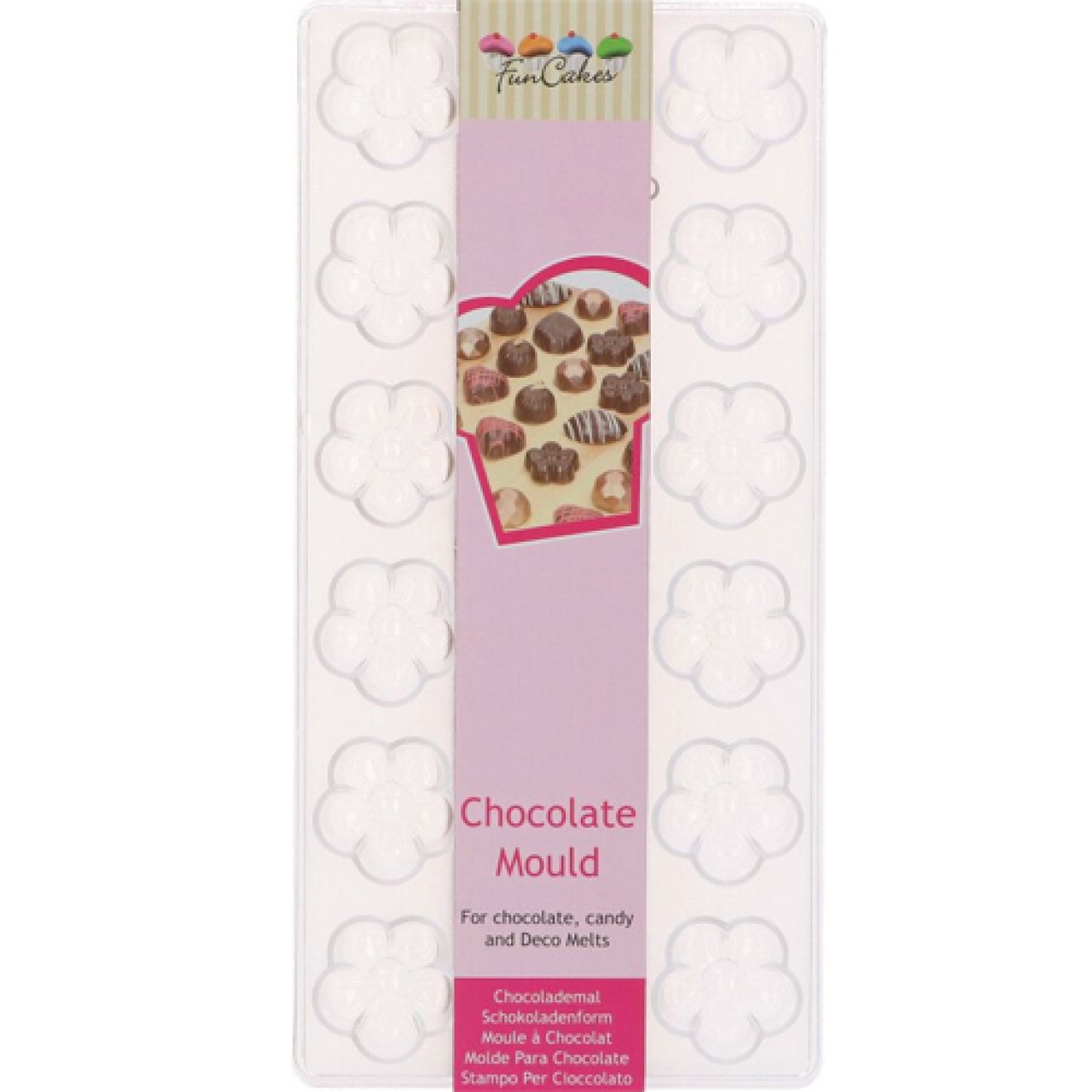 Schokolade Gießform "Daisy" für Lollies & Kuvertüre