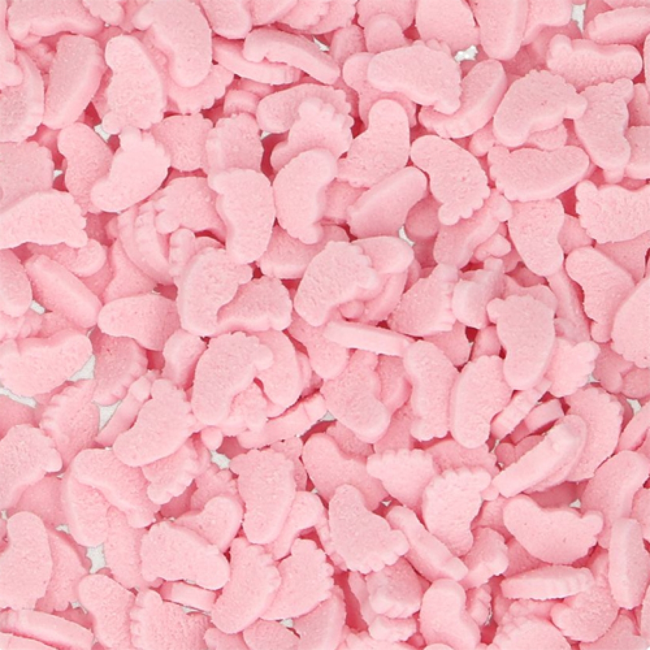Streudekor "Babyfüße Girl", Pink, 55 g, FunCakes