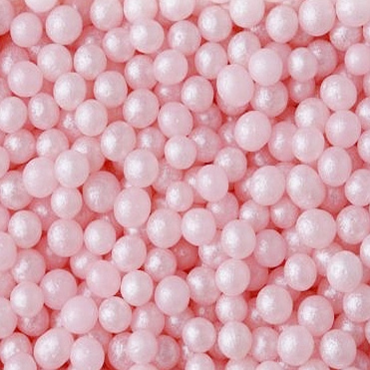 Zuckerperlen "Pearl Pink", Rosa, 4 mm, 80 g, FunCakes