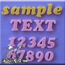 Fondantform 'Zahlen und Buchstaben' 1,2 cm