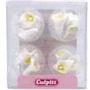 Cupcake-Deko"Calla Lily", Weiß, 10 Stück