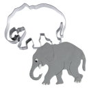 Plätzchen Ausstecher "Elefant", 7 cm, Edelstahl